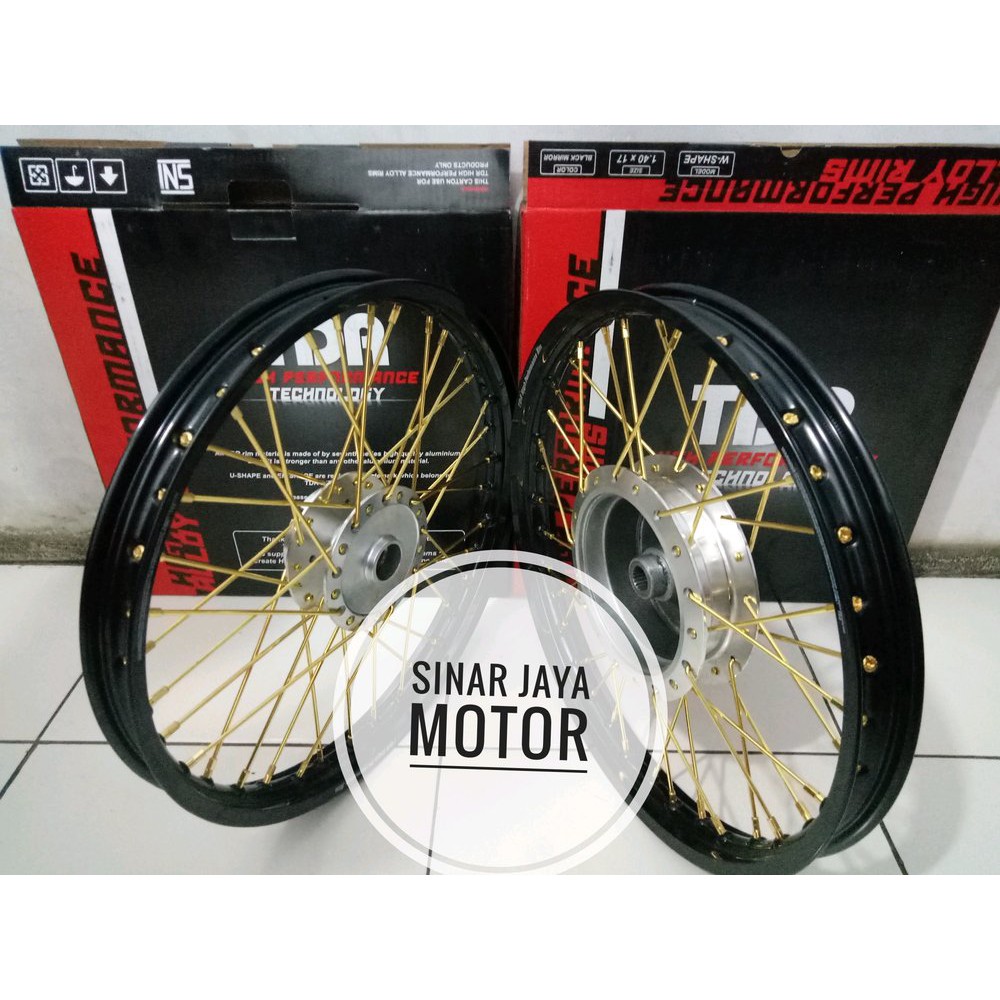 paketan velg jari jari tromol ring 17 tdr beat. scopy. va cod 51