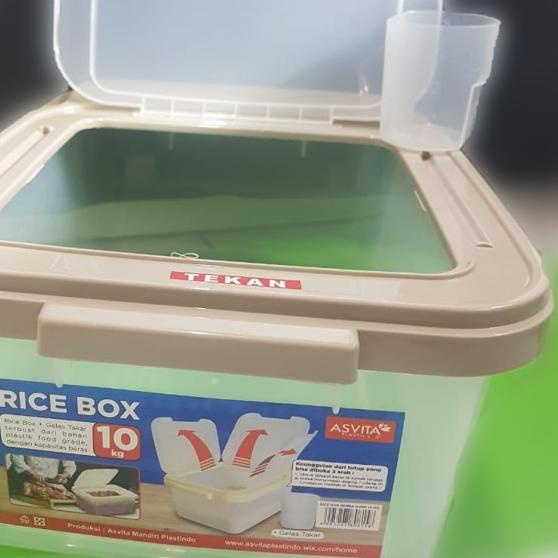 ❁ tempat beras 10kg Asvita / Rice box ☏
