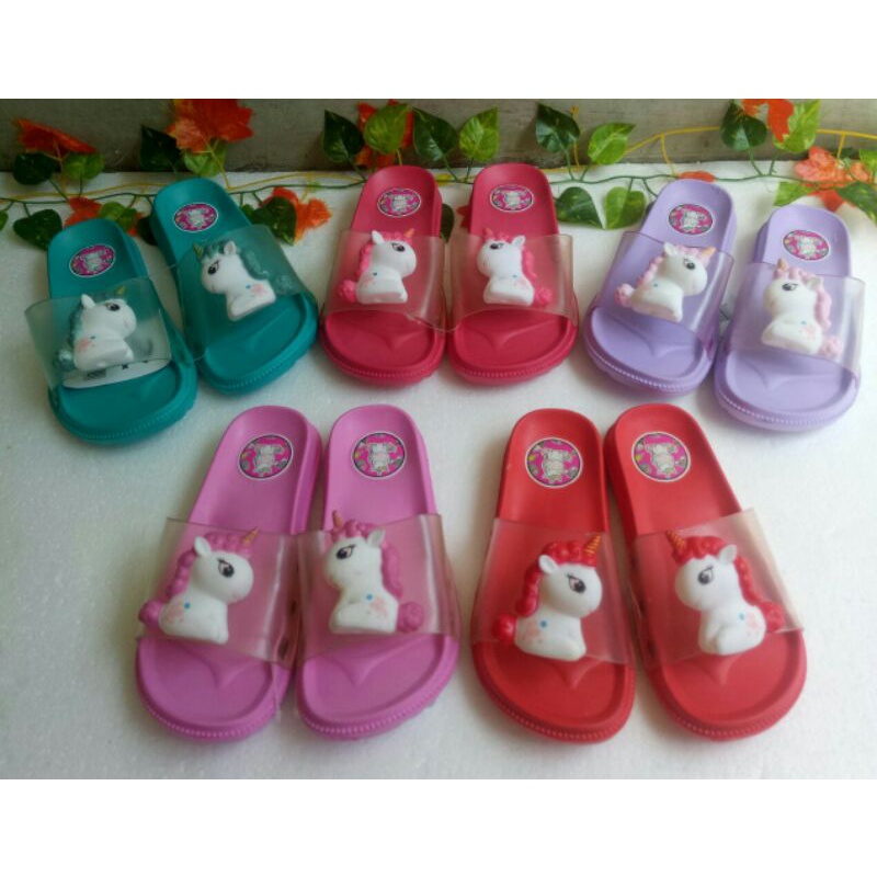 Sandal Slop Anak Boneka Kuda Pony Sandal Anak Perempuan Tanggung