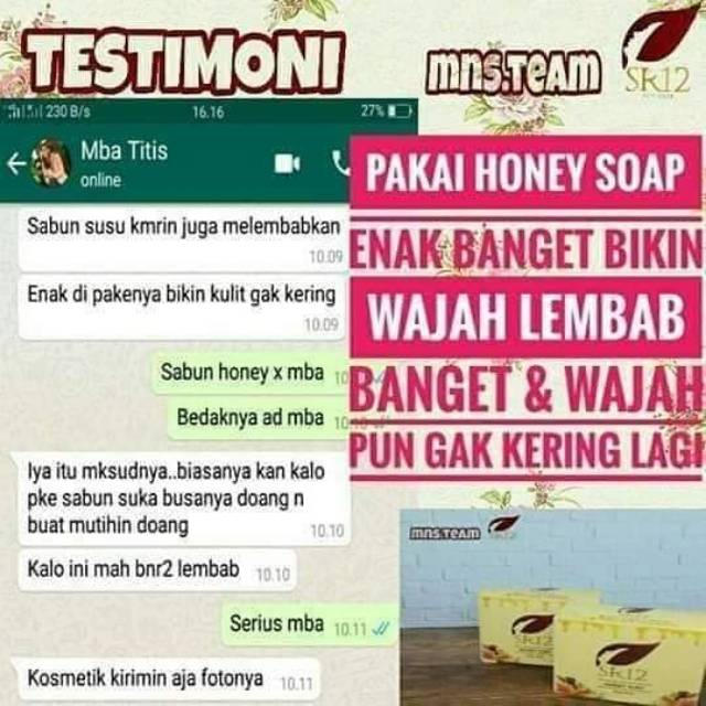 SABUN MADU HERBAL SR12 BPOM / HONEY SOAP SR12 BPOM / SABUN KULIT KERING