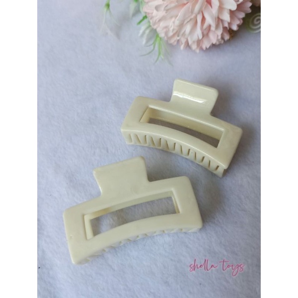 JEPIT RAMBUT KOTAK 5,5cm GLOSSY korea style 1pcs