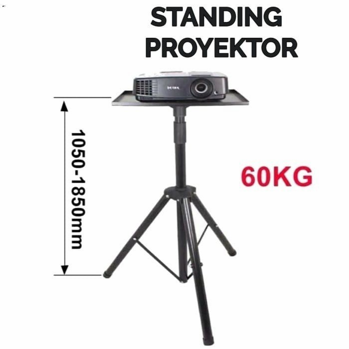 PROJECTOR STAND / MEJA PROYEKTOR AJUSTABLE TINGGI 150CM KUAT