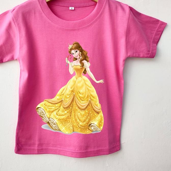 ✹ Kaos anak perempuan Princess Belle ➢