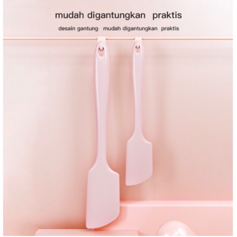 Kitchen Tools Set isi 5 Alat Masak Sutil Spatula Kuas Set Silikon MPASI bayi foodgrade Tahan panas