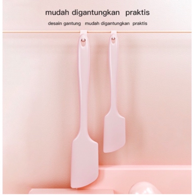 Kitchen Tools Set isi 5 Alat Masak Sutil Spatula Kuas Set Silikon MPASI bayi foodgrade Tahan panas