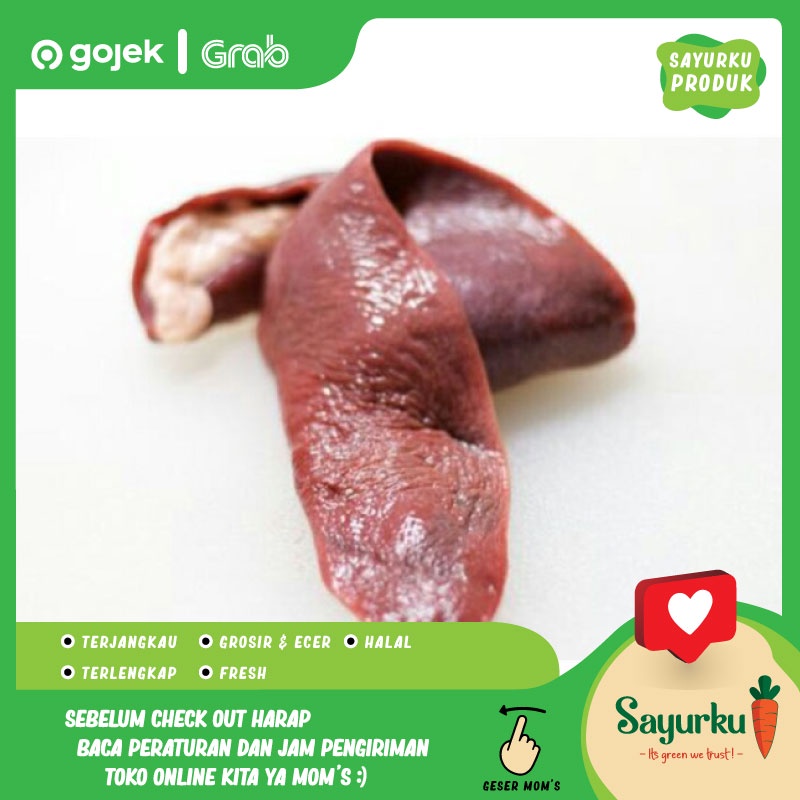 

limpah sapi fresh 500gr