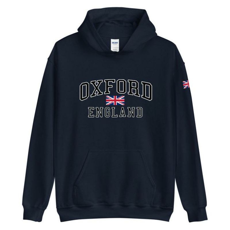 S - XXXXXL(6XL) Hoodie 0XF0RD ENGLAND Jaket Sweater Campus University BIG SIZE S M L XL XXL XXXL 4XL 5L 6L OVERSIZE Unisex Jumbo Street Style Campus Gildan Hitam Navy Street Style Jumbo Jaketin.Aja