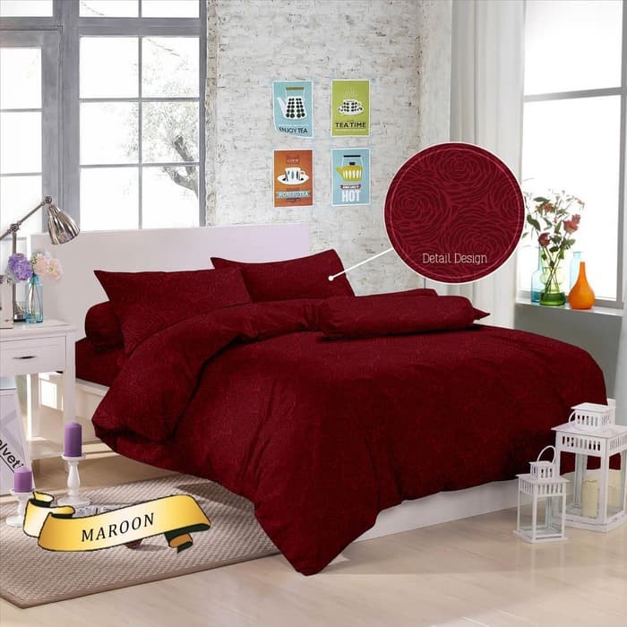 Sprei Bed Cover Set Seprai Jacquard Emboos Single Size King Premium Keren Murah P6Z1 Berkualitas Tre
