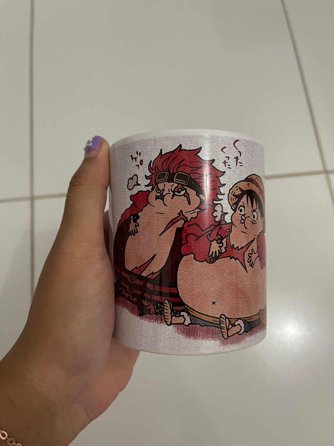 Semaumug Gelas Gift Cangkir Custom Mug Print One Piece Monkey D Luffy Zoro Sabo Asl