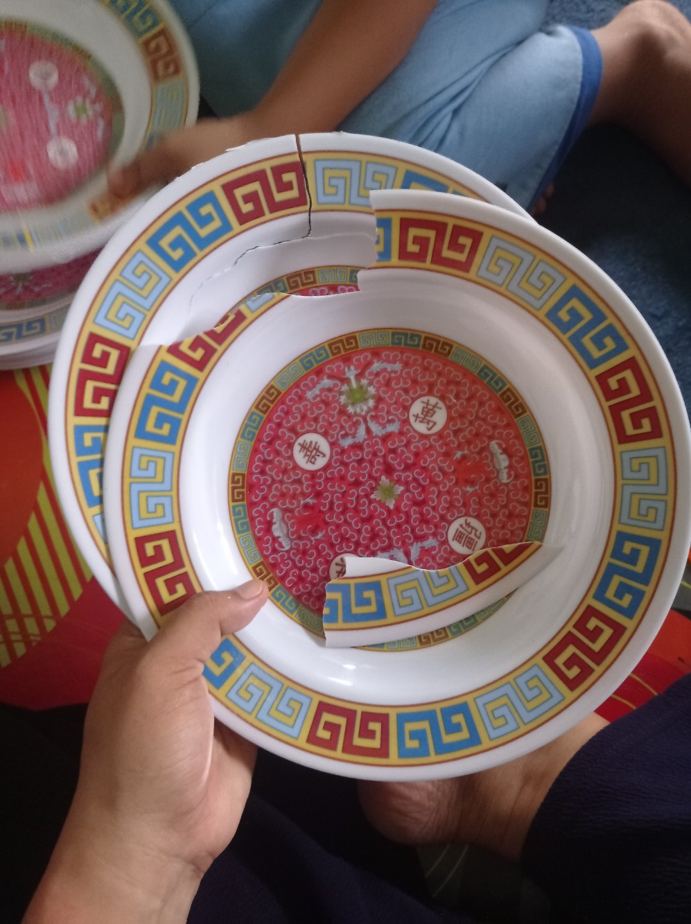 12 Pcs Piring Melamine Motif3