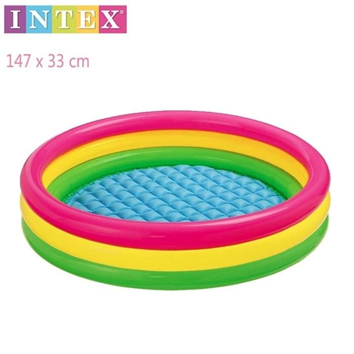 Kolam Renang Anak Pelangi BESAR 147x33 cm INTEX Sunset Glow INTEX 57422