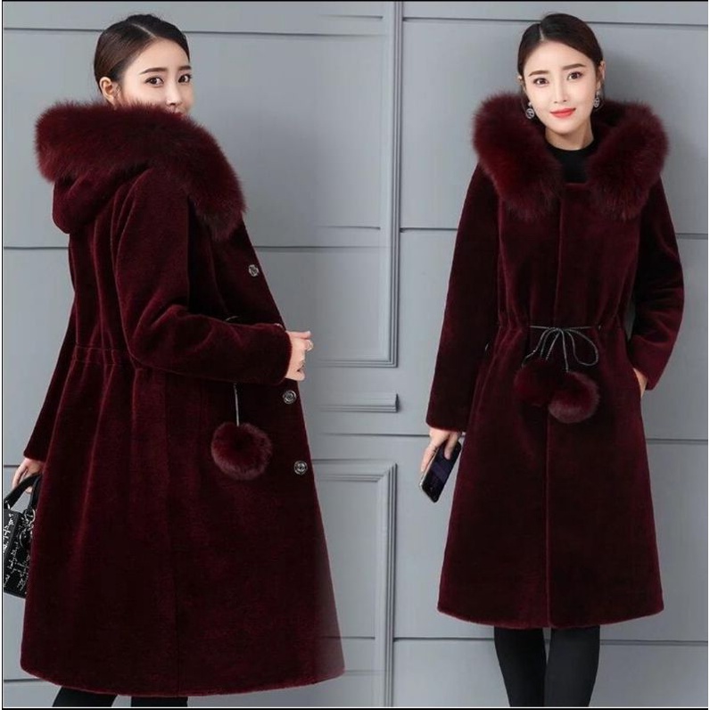 COAT WANITA GLORIA BULU WANITA PREMIUM KOREA WINTER MUSIM DINGIN