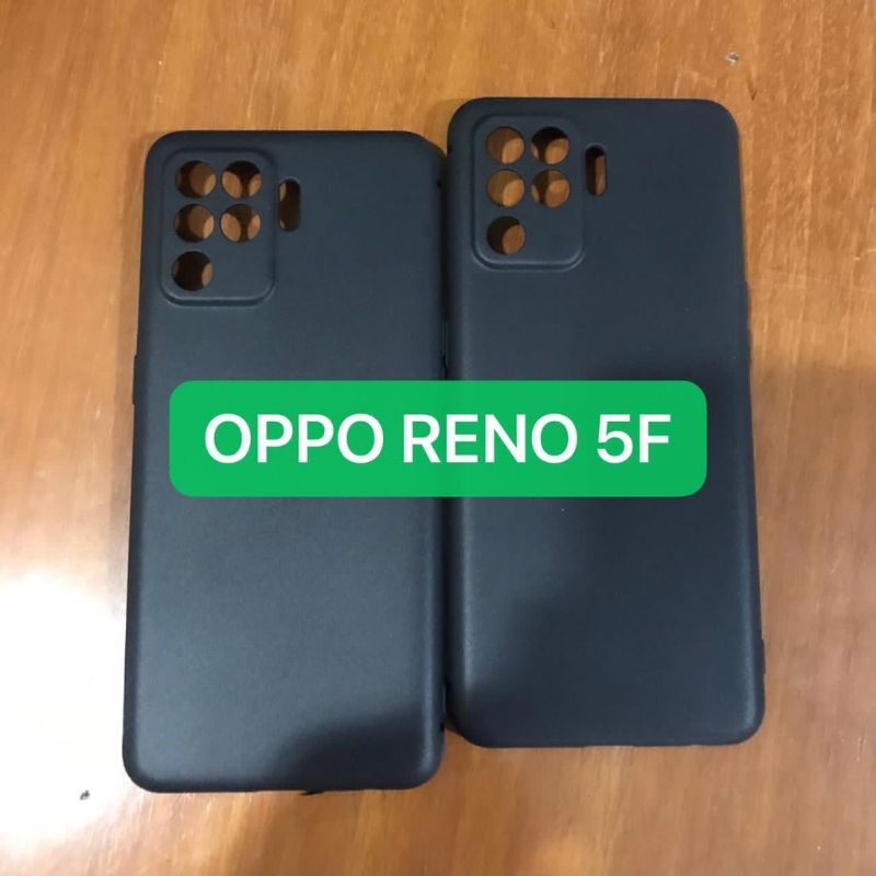 Oppo Reno 5F Softcase Premium Macaron Silikon Soft Case Dove Black Reno 5 F