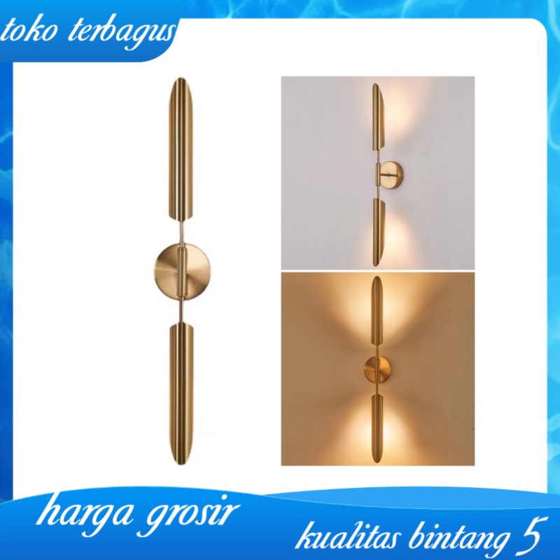 Lampu Dinding Hias Mewah Premium Gold Luxury Antique 2 Arah