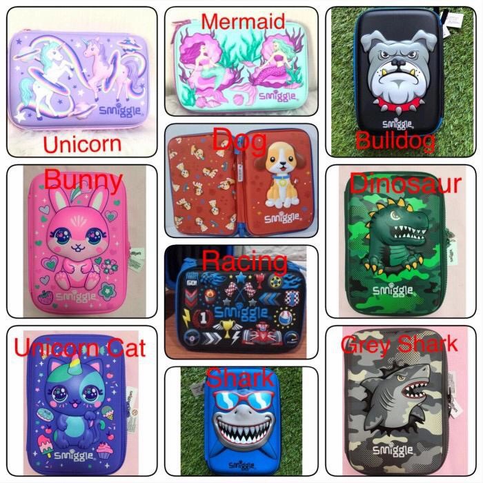 

Smiggle Hard Top Pencil Case - Kotak Pensil - bulldog promo