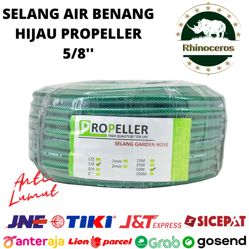 Selang Air PERMETER 5/8 Benang Hijau/Selang Air Taman/Slang Air Tanaman/ Selang Air Elastis