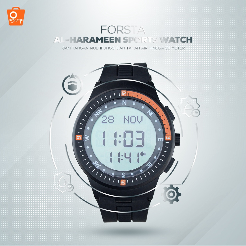 Jam Tangan Sport Multifungsi Forsta Al-Harameen Sports Watch l Oshop
