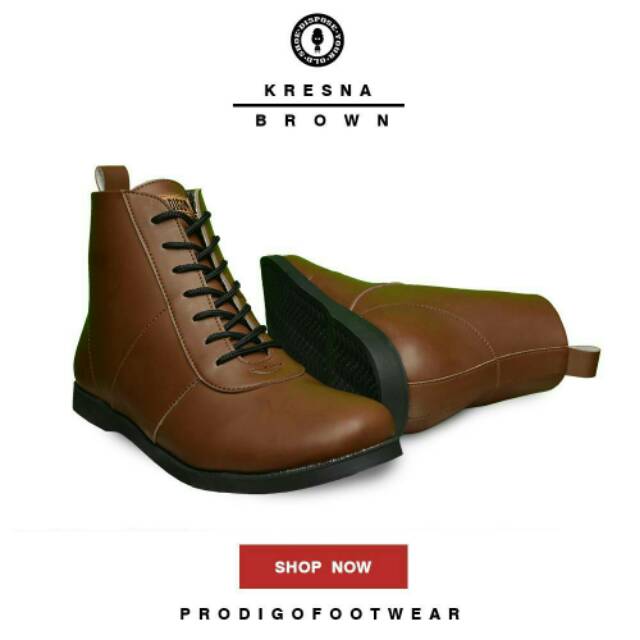 SEPATU BOOT KULIT PRIA BIKER MOGE PRODIGO