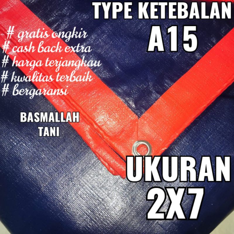 TERPAL PLASTIK A15 UKURAN 2x7 METER MERK TRECK