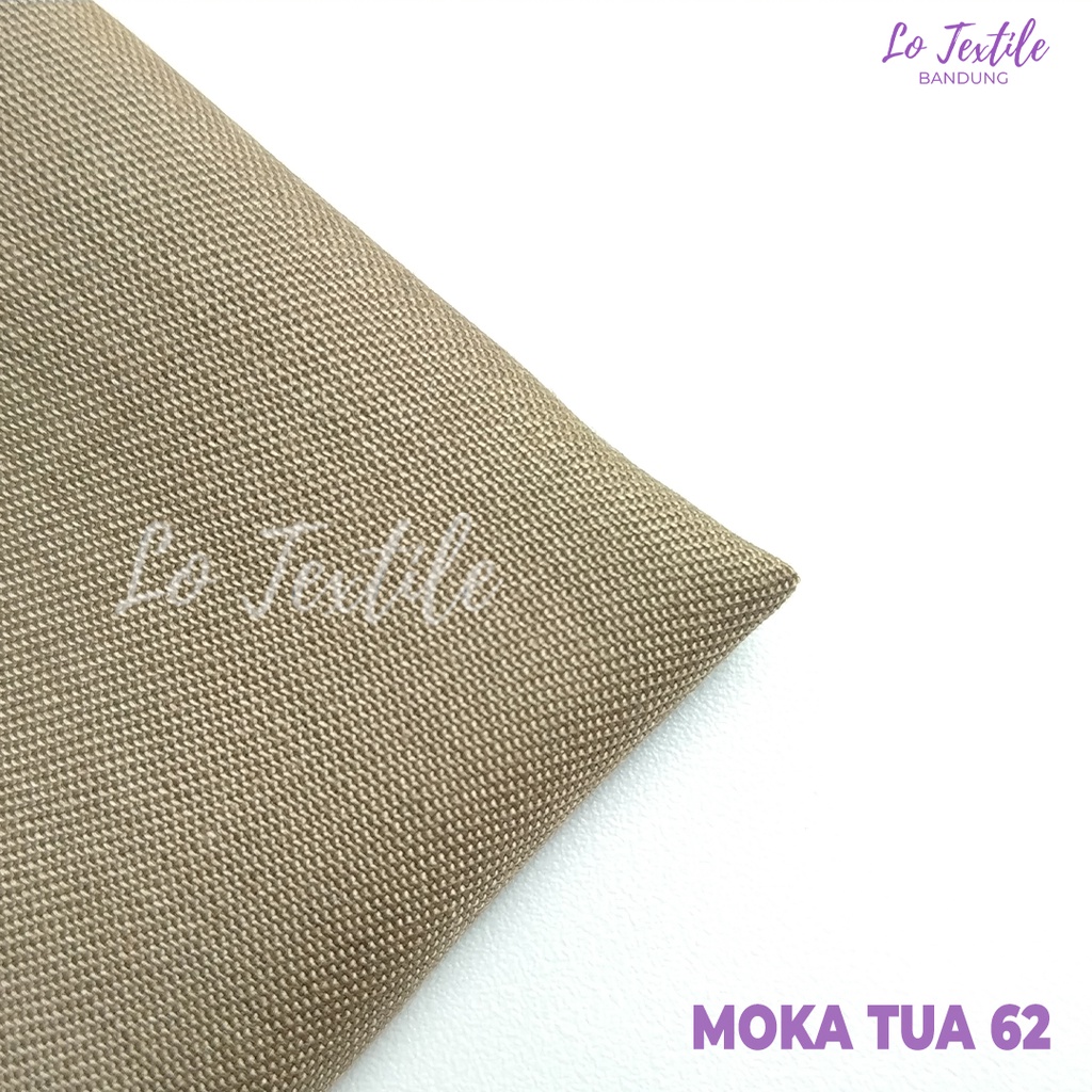 Kain Katun Toyobo Fodu Premium 0.5 Meter (Seri 1) - Bahan Katun Podu Cotton Koko Gamis Meteran-Moka Tua - 62