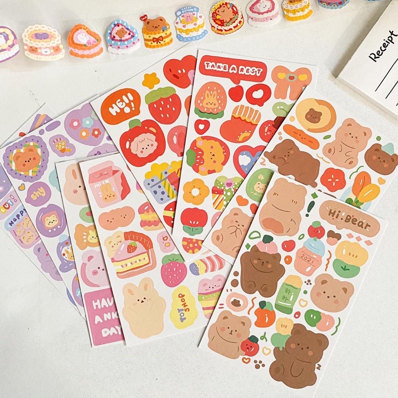 

[MIKUMI] Beary Deco Sticker Sheet | Sticker Jurnal, Sticker Lucu, Sticker Murah, Sticker Deco, Scrapbook, Sticker Planner, Sticker, Stiker Lucu,