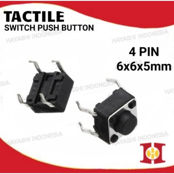 Tactile Switch Push Button SMD 6x6 2P 4P PIN Tombol Micro Momentary-100pcs