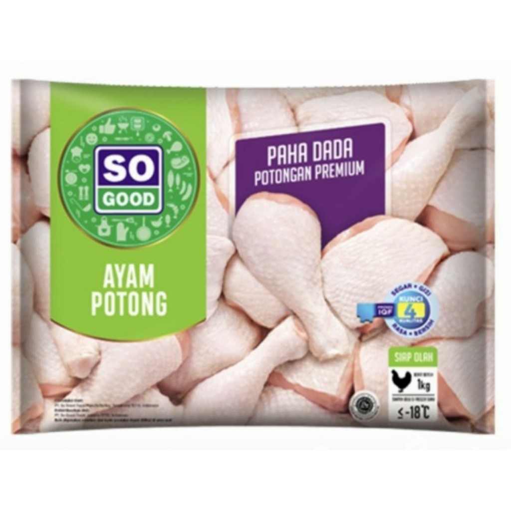 AYAM POTONG PAHA &amp; DADA SO GOOD HIGIENIS HALAL 1 KG CHICKEN BREAST / THIGH POTONGAN PREMIUM