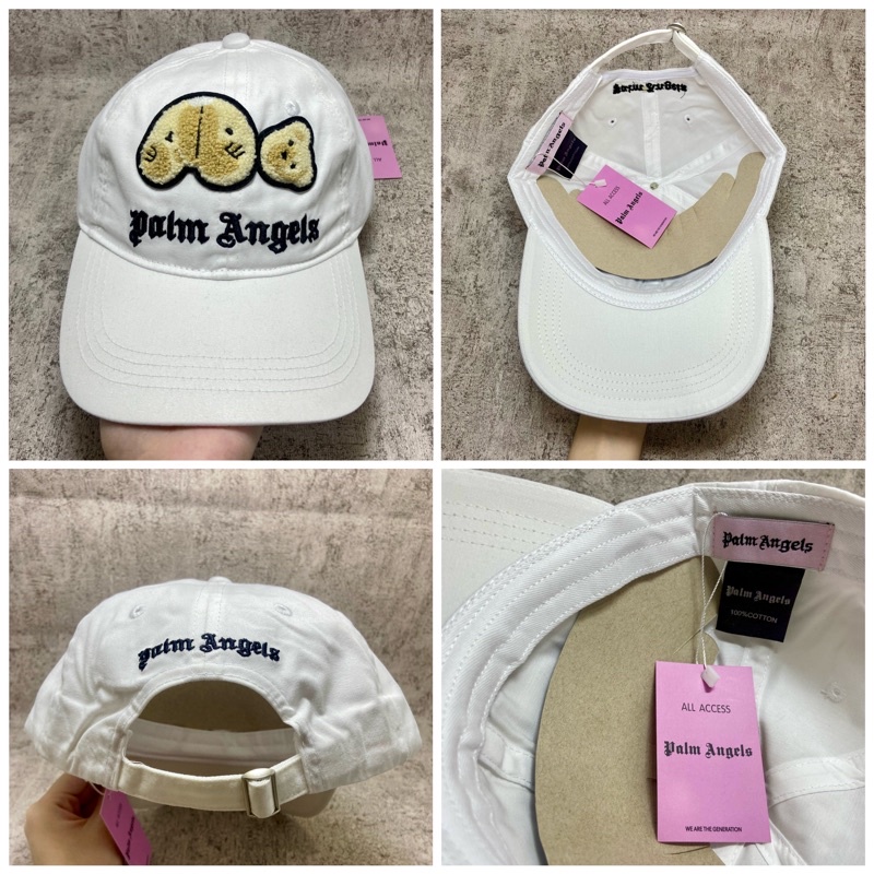 PALM ANGELS TEDDY BEAR BASEBALL CAP / TOPI BISBOL PALM ANGELS / TOPI PALM ANGELS / TOPI BASEBALL MURAH / TOPI MURAH