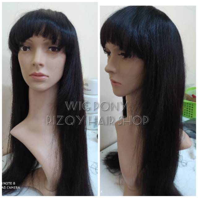 Wig human hair WIG RAMBUT ASLI