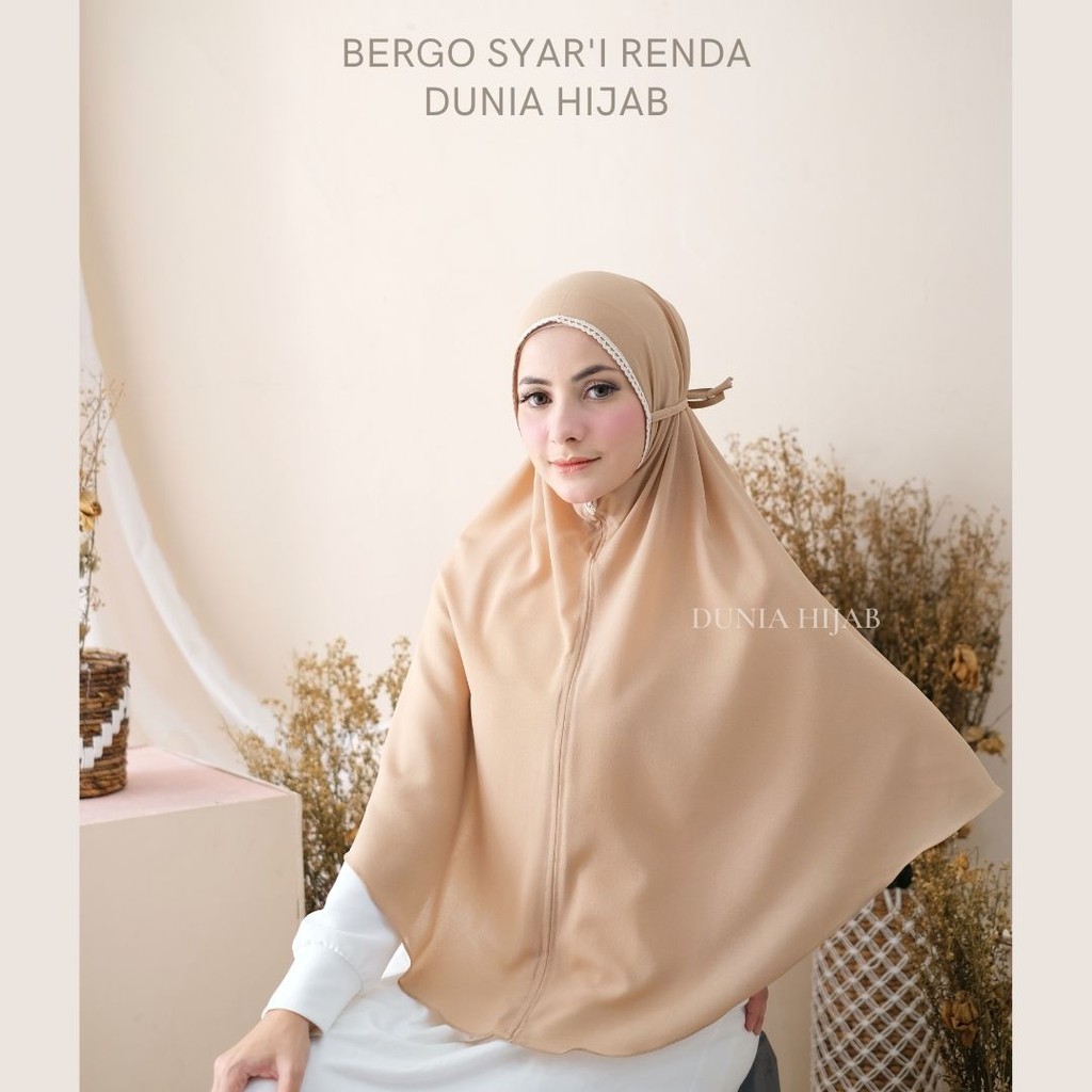 Jilbab instan/Bergo maryam jumbo Renda diamond dunia hijab-3