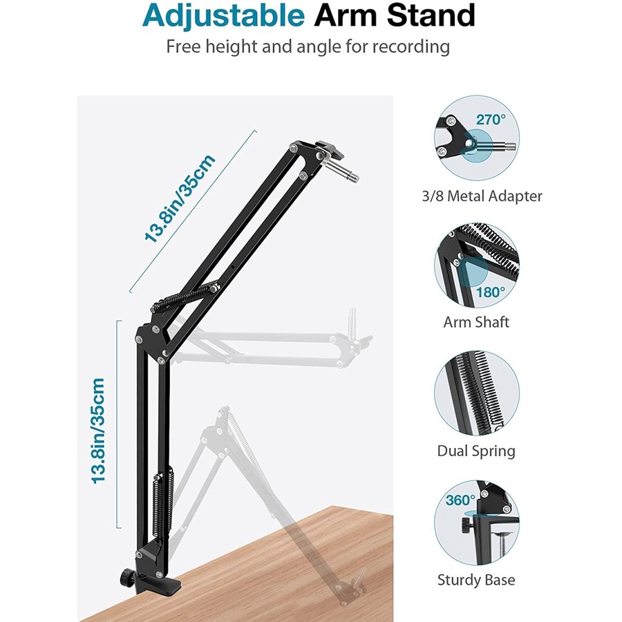 Mic Arm Digital Alliance - MIC Arm Stand DA - Microphone Arm DA