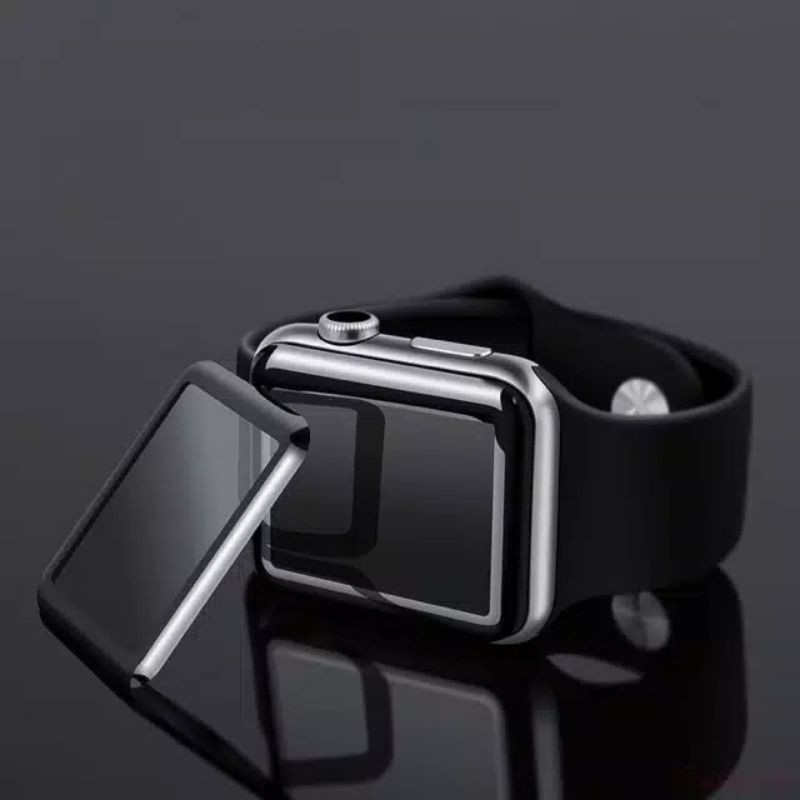 Tempered glass full cover Untuk watch series 1 2 3 4 5 6 7 SE apple watch screen