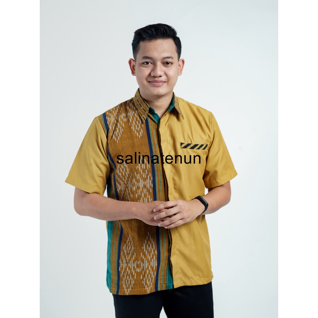 Kemeja Pria Mustard v1