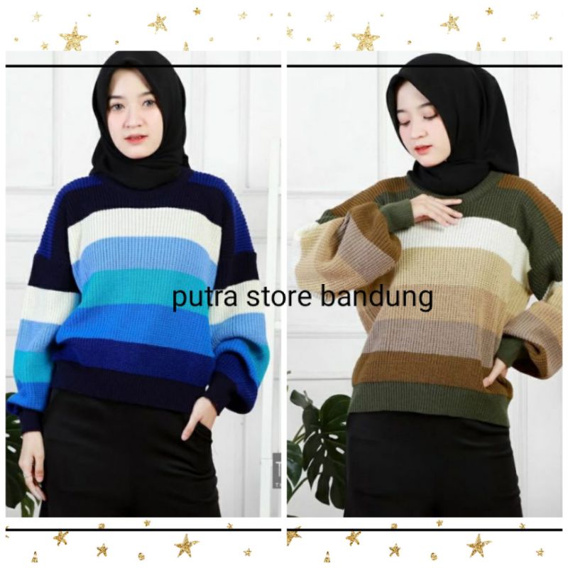 SWEATER RAJUT BLASTER / TRYTONE COMBINASI/ SWEATER RAJUT COMBINASI