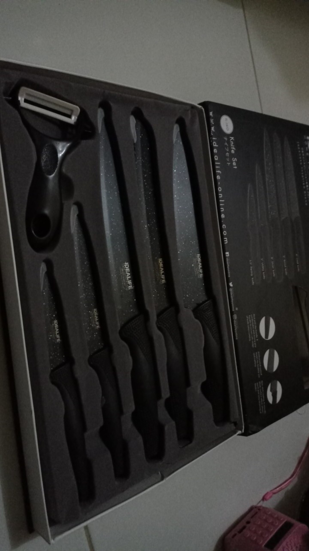 Idealife - Knife Set - Perlengkapan Pisau Dapur  Il-160