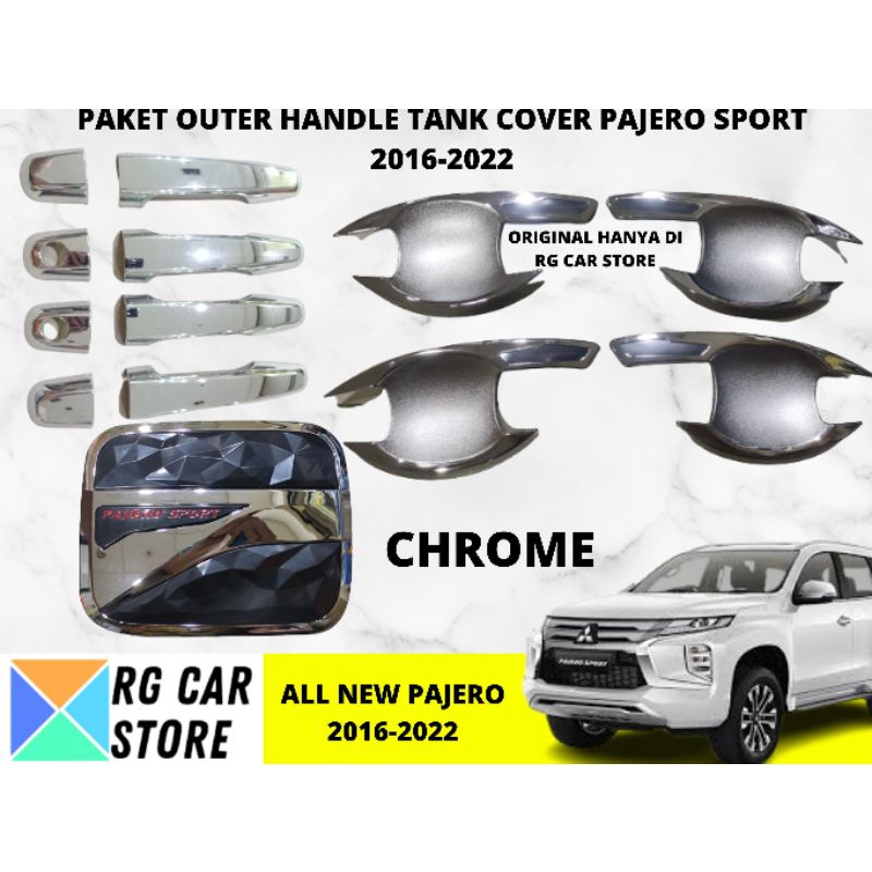 PAKET GARNISH OUTER HADLE PAJERO SPORT 2021-2022 DIJAMIN PNP BERKUALITAS