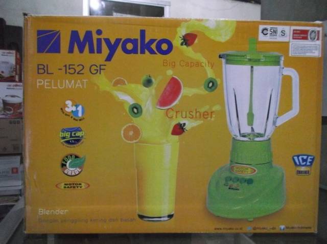 Blender Miyako BL 152 GF 3in1. Gelas Kaca/ beling. Baru &amp; Bergaransi Resmi