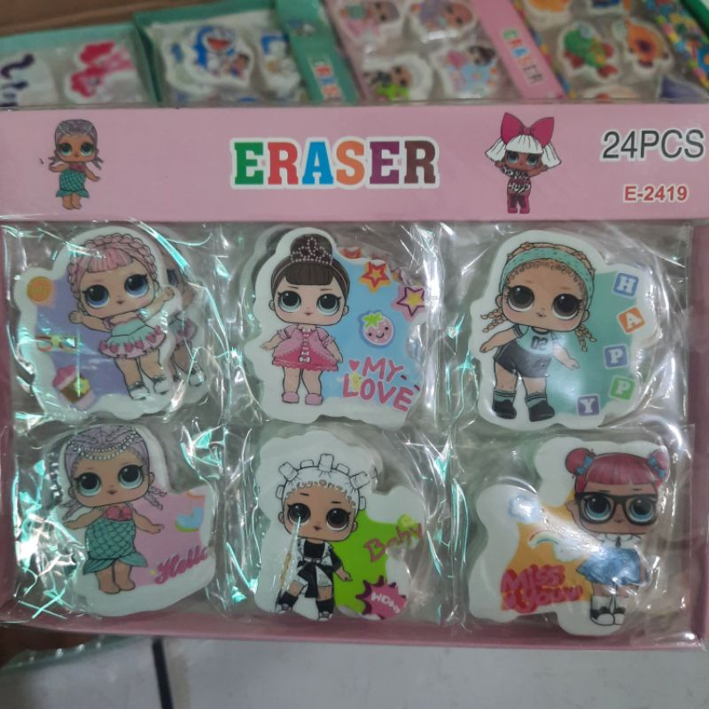 Penghapus Stip Eraser Bermotif Isi 1pcs