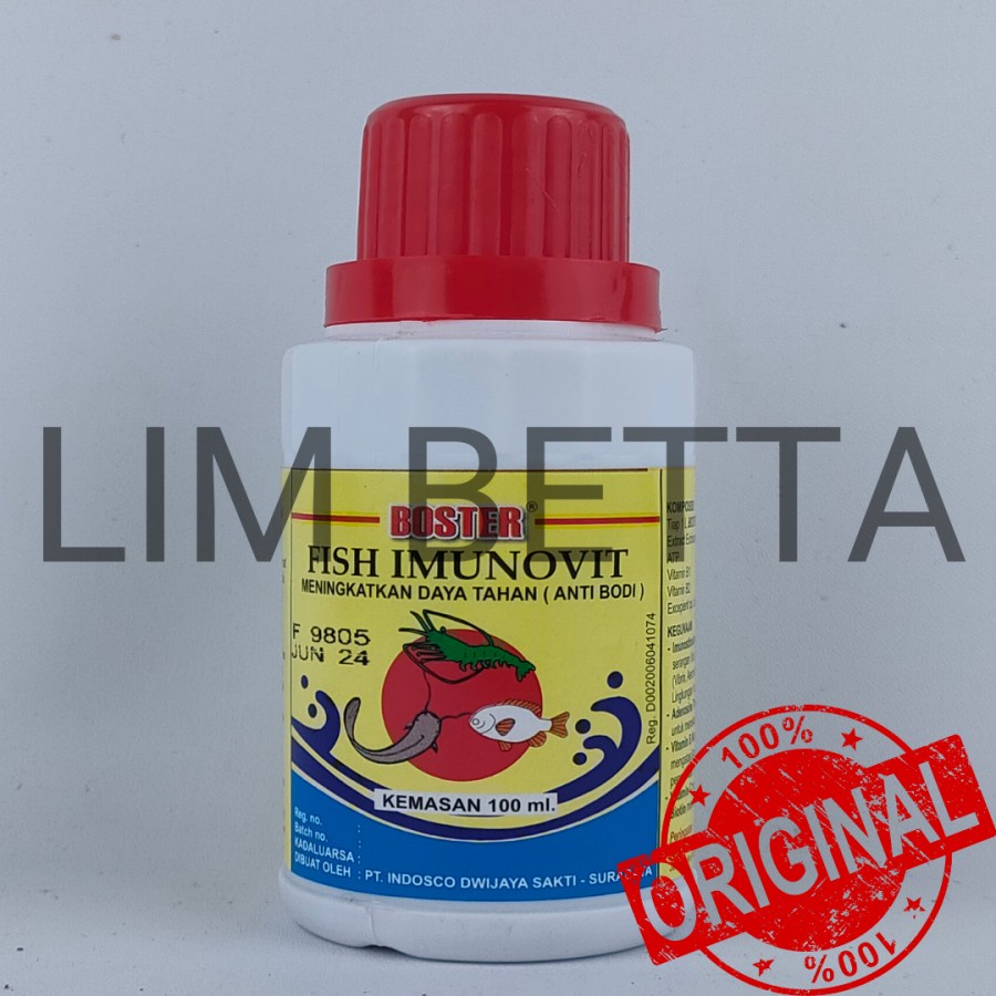 BOSTER FISH IMUNOVIT 100 ML / IMUNOSTIMULAN IKAN DAN UDANG