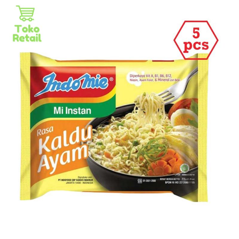 

Indomie Kaldu Ayam [72 g/ 5 pcs]