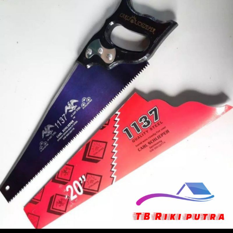 Gergaji kayu merk schlieper ukuran 20 & 18  inci Original /Manual