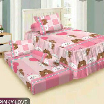 sprei 120x200 Sorong motif pinkylove
