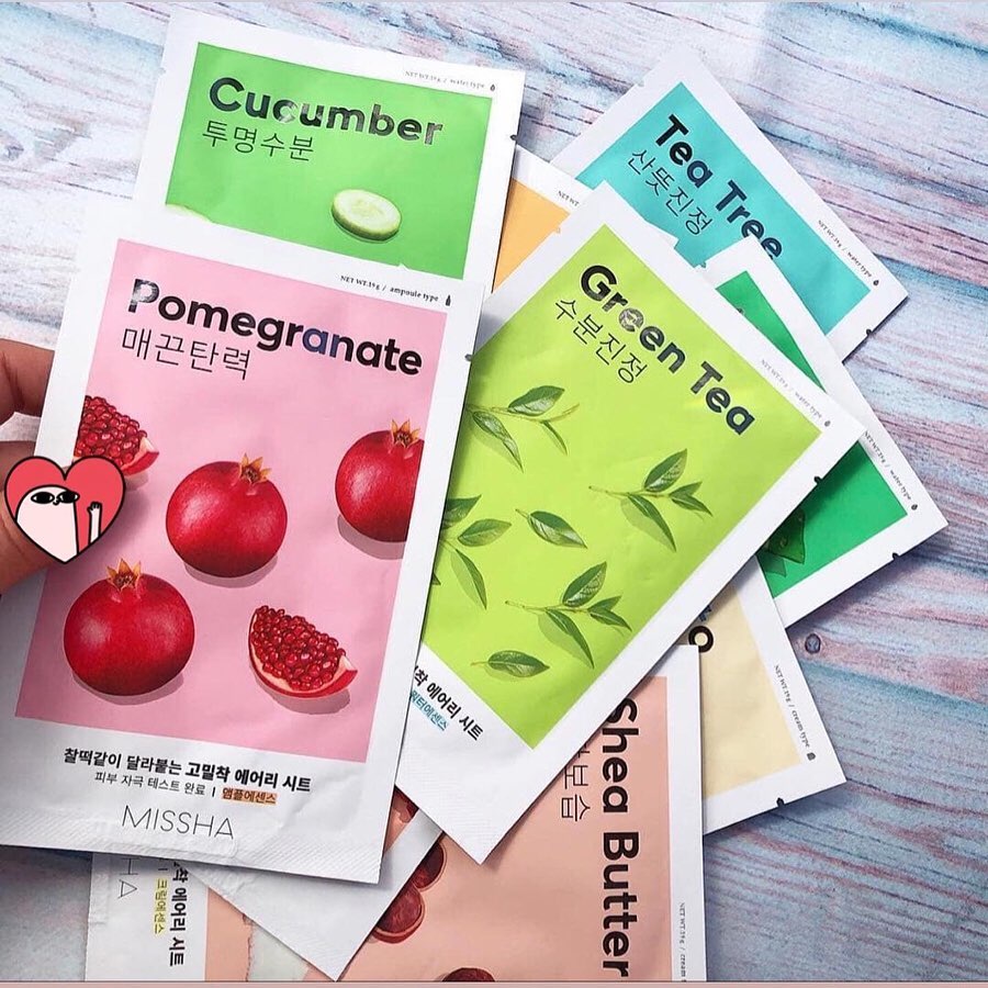 MISSHA Airy Fit Sheet Mask Masker Wajah Face Mask