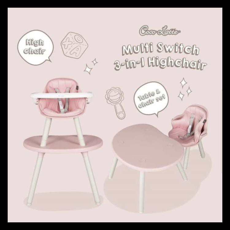 Cocolatte CL-UR 2308 3in1 Multi Switch High Chair / Kursi Makan Bayi