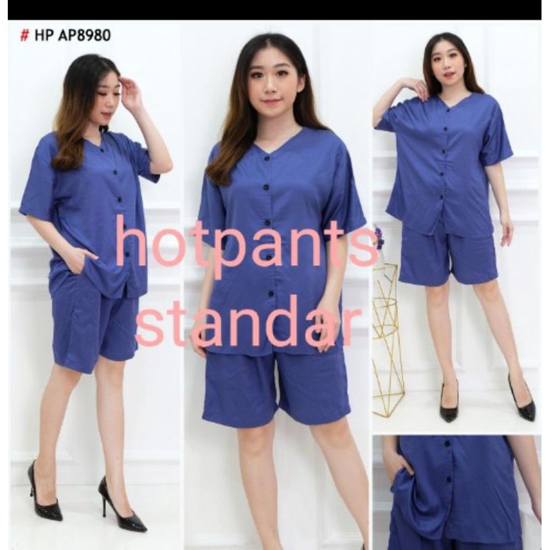 hotpants Agnes by Tessa ukuran standar//hotpants katun rayon twill Agnes by Tessa