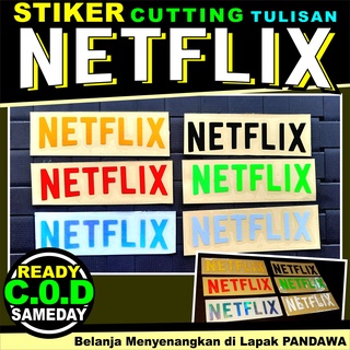 Jual Stiker Cutting Reflektive, tulisan " NETFLIX " | Shopee Indonesia