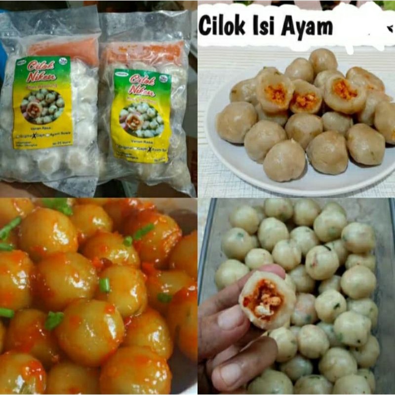 

Cilok Ayam Suwir Niken isi 25 + free saos | Makanan Cemilan Frozen