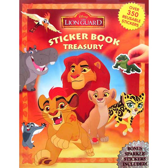 BUKU Sticker Book Treasury Disney Lion Guard with Over 350 Reusable Sticker