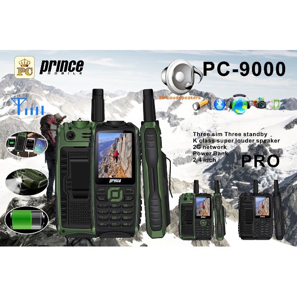Prince PC 9000 hp bisa powerbank 3 sim card