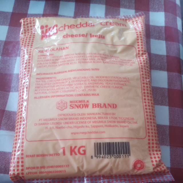 

Meg cheddar cream chesse 1kg
